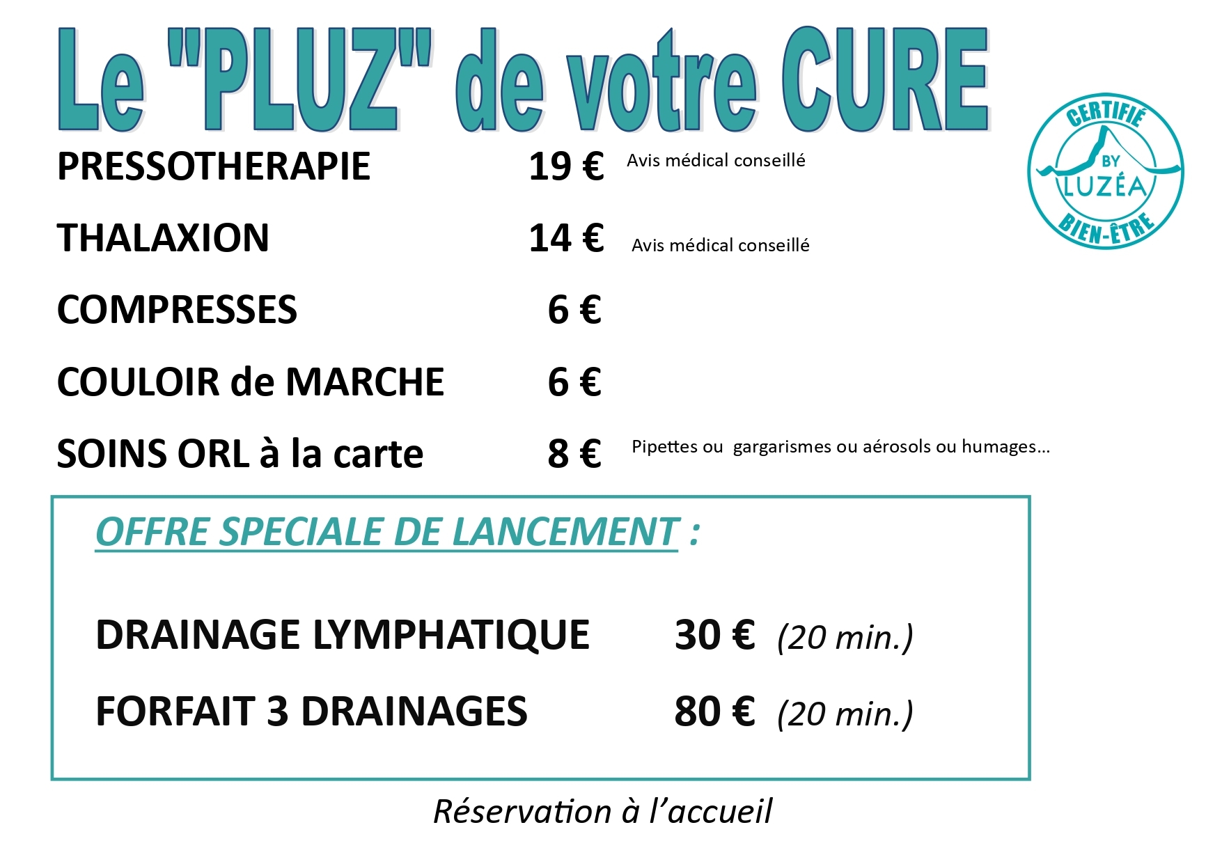 SOINS A LA CARTE PRESSOTHERAPIE THALAXION ORL page 0001