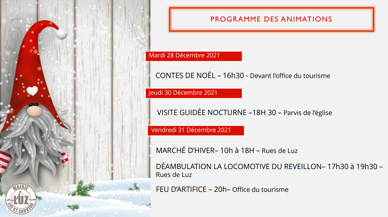 programme animation noel 2021